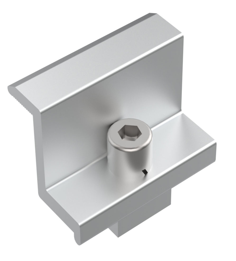 9639 End Clamp L60mm, for H30mm Solar Panel - Image 1